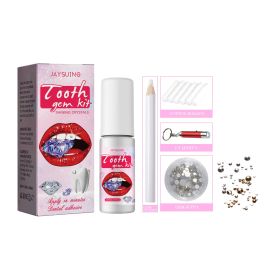 Jaysuing Tooth Gem Kit Jewelry Is Easy To Disassemble And Install, With Crystal Dental Drills And Sparkling Stickers (Option: 1pcs)